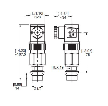 HYDAC VMF-VR Low Pressure Visual & Electrical Switch - Image 2