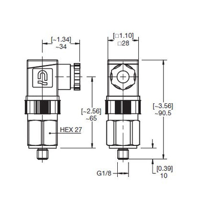 HYDAC VMF-VR Low Pressure Visual & Electrical Switch - Image 2