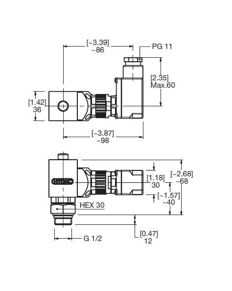 HYDAC VMF-VR Low Pressure Visual & Electrical Switch - Image 2