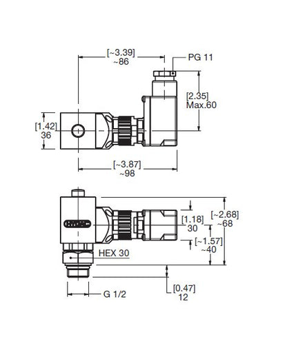 HYDAC VMF-VR Low Pressure Visual & Electrical Switch - Image 2