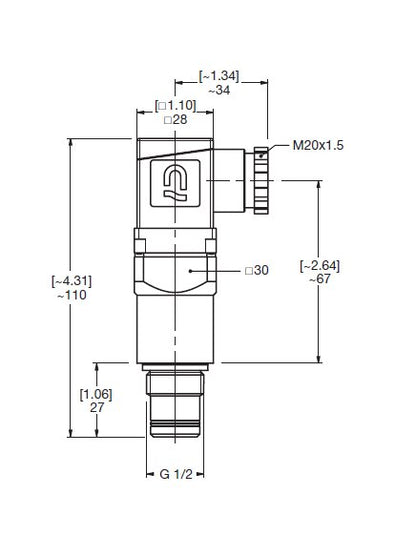 HYDAC VM: Medium Pressure Type D Visual & Electrical Switch - Image 2