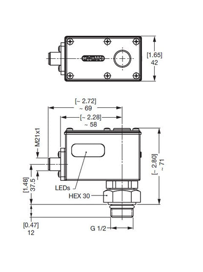 HYDAC VMF-VR Low Pressure Return Indicator Switch - Image 2