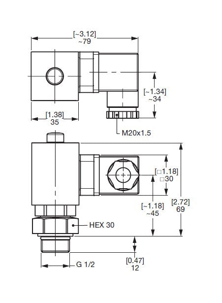 HYDAC VMF-VR Low Pressure Return Static Indicator with Visual & Electrical Switch - Image 2