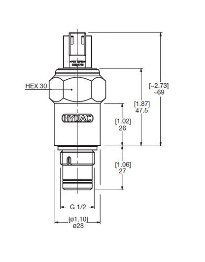 Hydac VM: Medium Pressure Type CD Differential Pressure Electrical Switch - Image 2