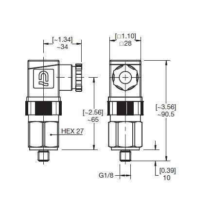 HYDAC VMF-VR Low Pressure Switch with Visual & Electrical Indicator - Image 2