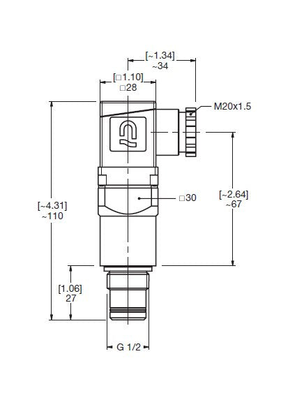 HYDAC VM Medium Pressure Type D Visual & Electrical Switch - Image 2