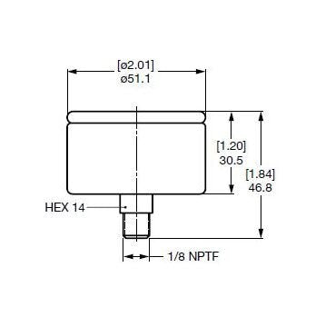 Hydraulic Vacuum Gauge - UE: Low Pressure Indicator for Fluid Contamination - Image 2