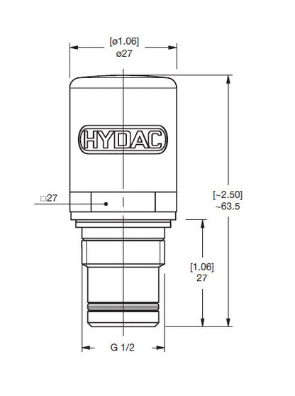 High Pressure Differential Clogging Indicator VD8B.1/-V - Image 2