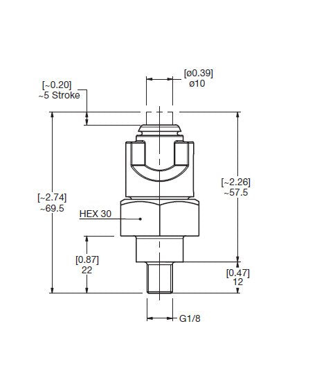 HYDAC VMF-VR Low Pressure Visual Auto Reset Indicator - Image 2