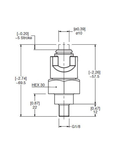 HYDAC VMF-VR Low Pressure Visual Auto Reset Indicator - Image 2