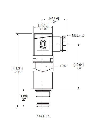 HYDAC VM Medium Pressure Type D Visual & Electrical Switch - Image 2