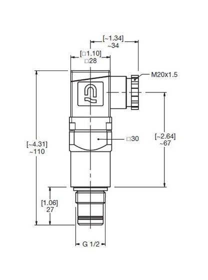 HYDAC VM Medium Pressure Type D Visual & Electrical Switch - Image 2
