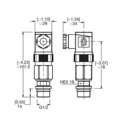 HYDAC VMF-VR Low Pressure Visual & Electrical Switch - Image 2