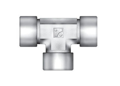 3/4 Inch Female Tee Fitting with NPT Threads - Image 1