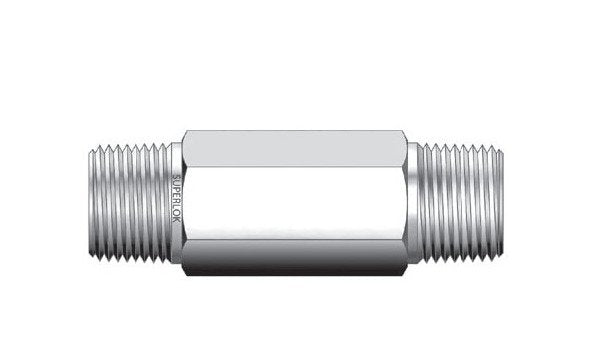 IHLN Series 1/4 Inch Hex Long Nipple Fitting - Image 1