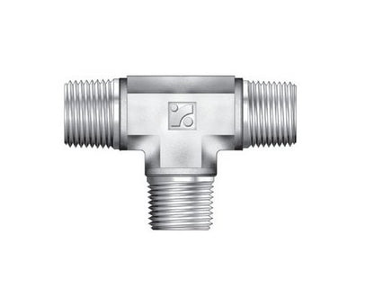 IMT Series 1/4 in Male Tee Fitting - NPT Threads - Image 1