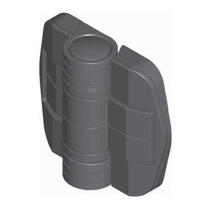 115-Degree Detent Friction Hinge - Nylon, 0.7 N•m Torque, Black Coated - Image 1