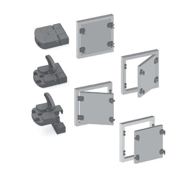 Industrial HVAC Locking Hinges - Image 1