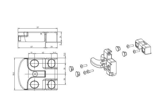 Industrial HVAC Locking Hinges - Image 2