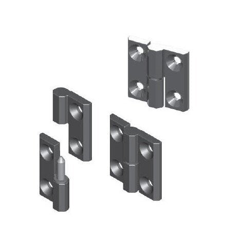 Heavy-Duty Right Chrome Plated Screw-On Hinge - All Electronics Hardware - Image 1