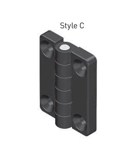 4M6 Chrome Plated Screw-On Hinge with Style C - Image 1