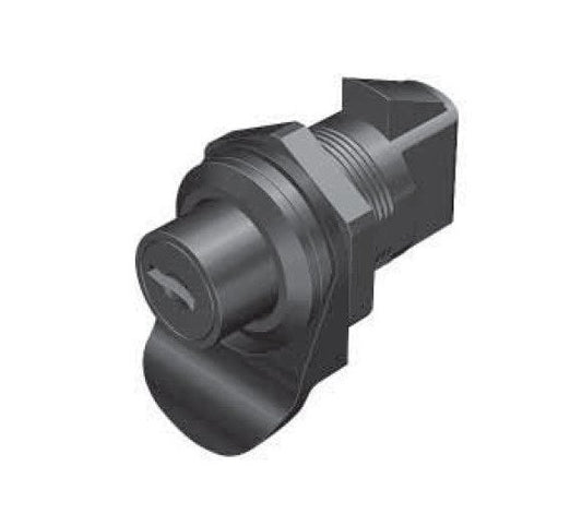 Key Locking Quarter Turn Lock with Perpendicular Latch - Image 1