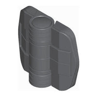 150 Degree Detented Friction/Detent Hinge with 1.1 N·m Torque, Nylon Material, Black Finish