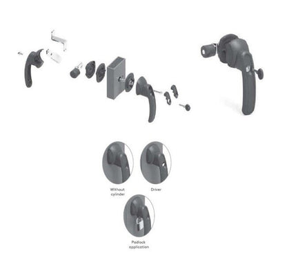 30mm Keyed Alike Internal Cam HVAC Slide Latch - Image 1
