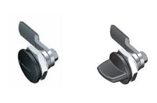 Chrome Plated Low Profile Quarter Turn Lock with Short Wing Knob Insert - Image 1