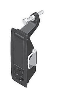 FH751 Key Locking Trigger Latch, 1-24mm Grip Range, Die-Cast Zinc, Black Powder Coated