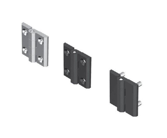M8 Threaded Studs Die-Cast Zinc Chrome Plated Screw-On Hinge - Image 1