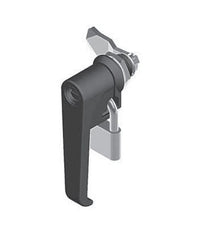 Die-Cast Zinc Black Padlock Compatible L-Handle Quarter Turn Lock