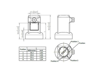 Adjustable Rod Guide for M6 X 1 Stud - Polyamide Material - Image 2