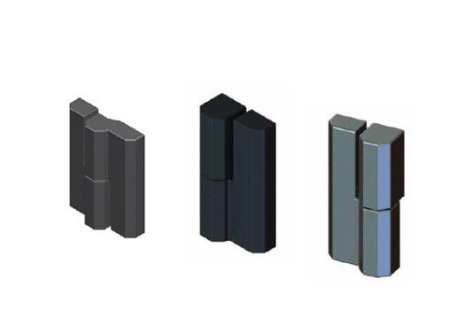 Left Version Black Powder Finish Lift-Off Hinge with Threaded Hole M5 - Image 1