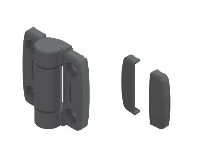 2.3 N.m Open/0.3 N.m Close Friction Hinge - Black Powder Coated - Image 1