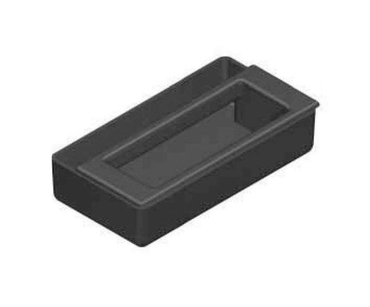 Industrial Glass Filled Polyamide Pocket Pull Handle, 3.3-4.8mm Panel Thickness - Image 1