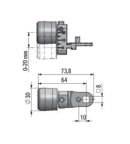 Industrial HVAC Adjustable Cam with Round Roller - Image 2