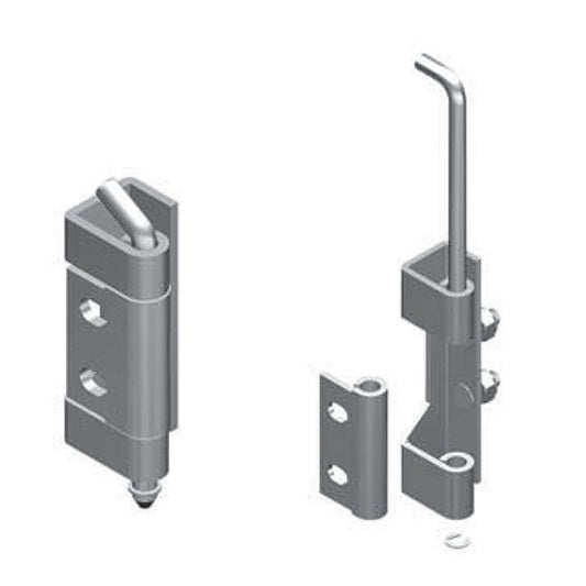 All Electronics Hardware Mild Steel Concealed Hinge - Lift Off, Right and Left - Image 1