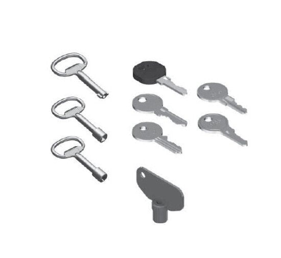 All Electronics Hardware 55mm Die-Cast Zinc Chrome Plated Double Bit Key - Image 1