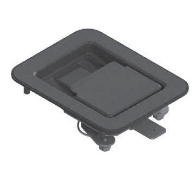 Heavy-Duty Three Point Push to Close Paddle Latch - Image 1