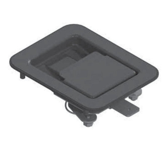 Heavy-Duty Three Point Push to Close Paddle Latch - Image 1