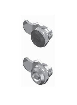 Chrome Plated Vibration Resistant Quarter Turn Lock - 2x4mm Slot Insert - Image 1