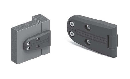 Chrome Plated Die-Cast Zinc HVAC Hinge with Stainless Steel Bolts - Image 1
