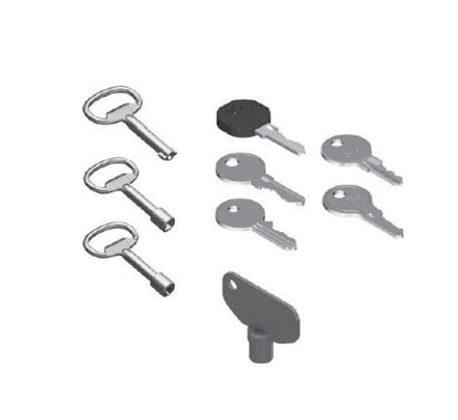 80mm Die-Cast Zinc Chrome Plated Triangular Key - Image 1