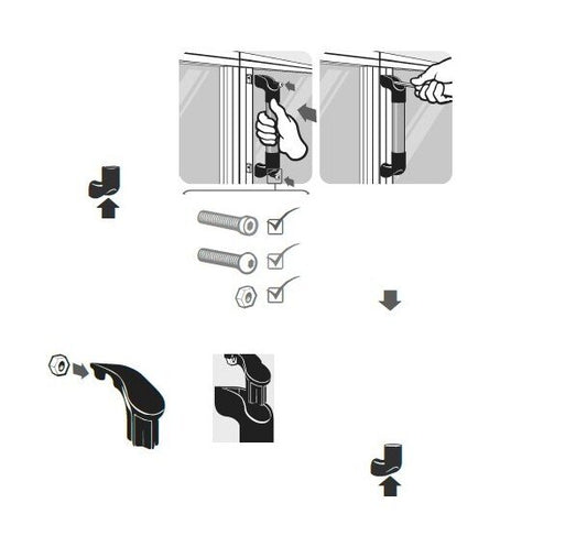 M8 Nylon Cover Caps Set for Industrial Handle Systems - Image 1