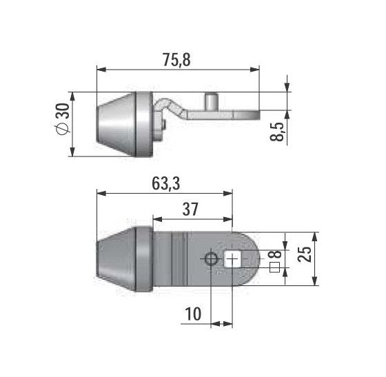 Industrial HVAC Fixed Cam with Triangle Roller - Image 2