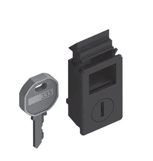 FH333 Key Locking Slide Latch - Industrial Access Hardware - Image 1