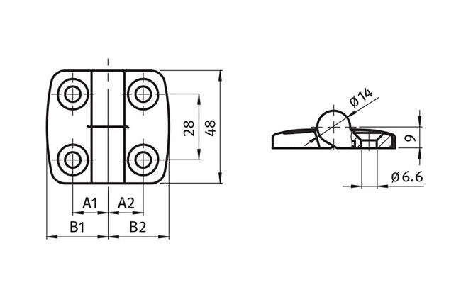 27.5mm Stainless Steel Combi Hinge for Industrial Applications - Image 2