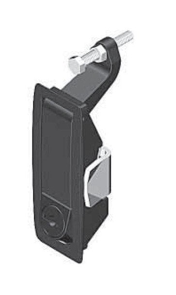 FH751 Key Locking Trigger Latch, 1-24mm Grip Range, Die-Cast Zinc, Black Powder Coated - Image 1