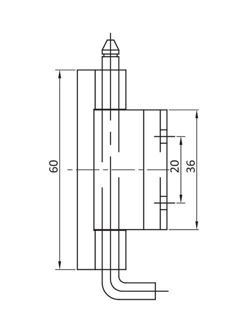 Heavy-Duty Mild Steel Screw-On Concealed Hinge for Industrial Panels - Image 2